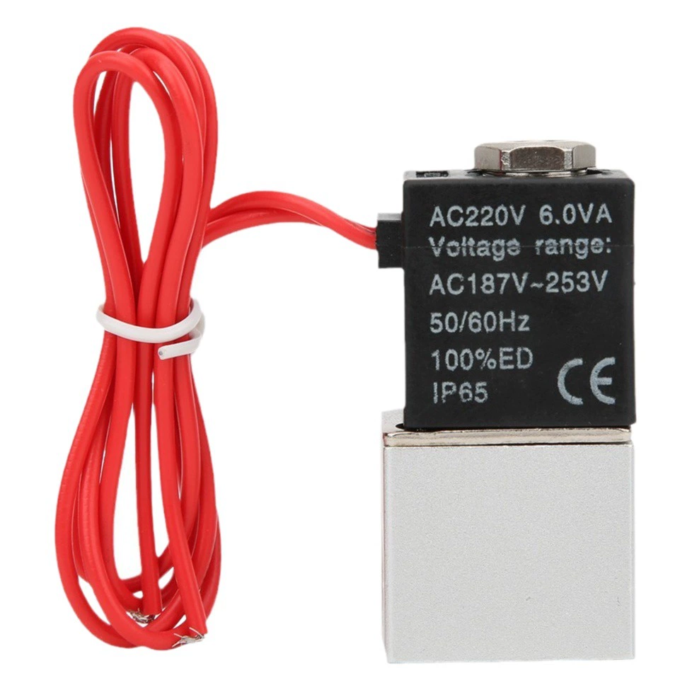 Нормально закрытый тип 2V025-06/2V025-08 двухходовой электромагнитный клапан 1/8, 1/4 из алюминиевого сплава и 1/4 из нержавеющей стали