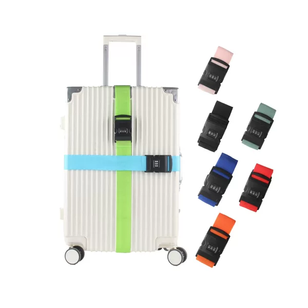 Factory Direct sales one-word password packing belt suitcase binding belt luggage rope binding rope thickened luggage belt binding box belt