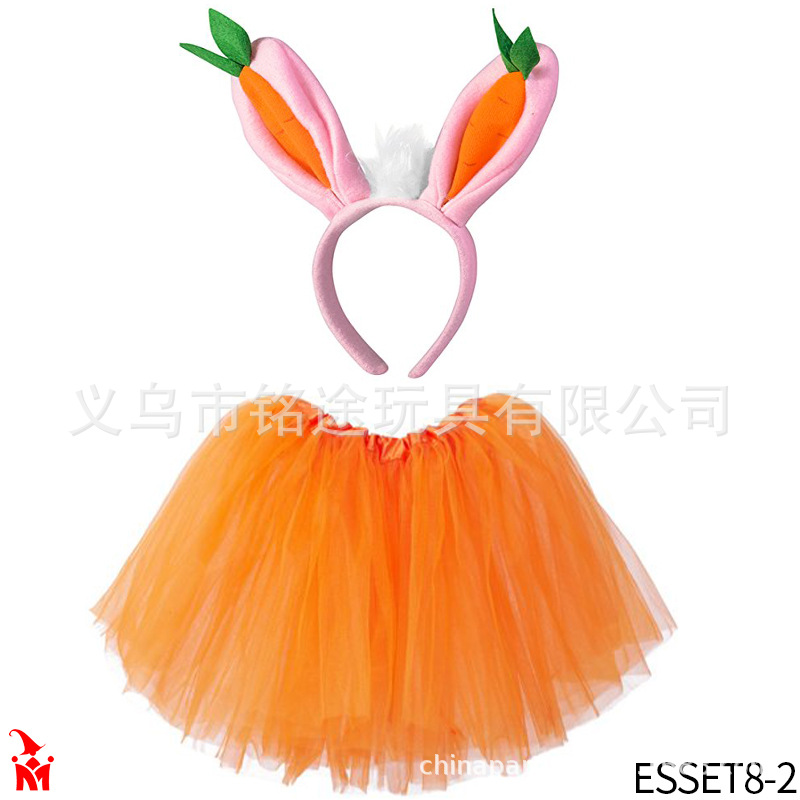 Disfraces de Pascua Conejo tocado diadema accesorios para el cabello pequeño conejo blanco hebilla de cabeza niños conejita de Pascua abrazadera para el cabello