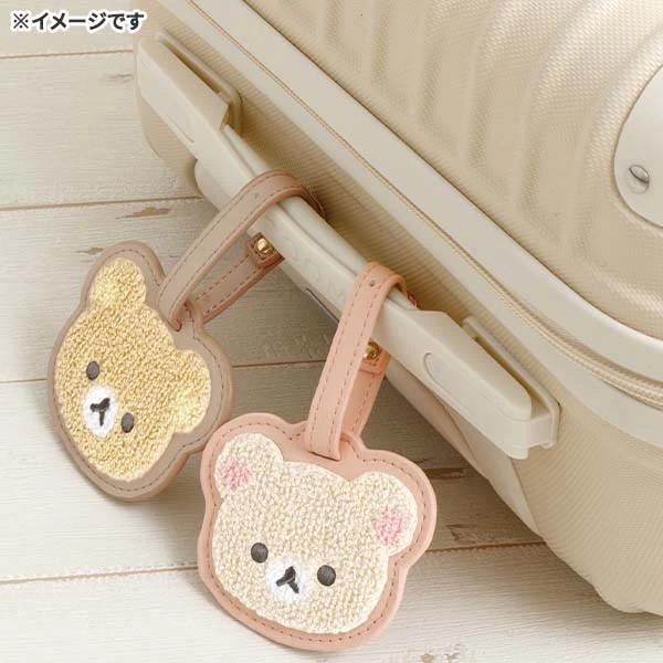 Japanese-Style Rilakkuma Sumikko Gurashi Character Pu Boarding and Checked Luggage Tag Cute Cartoon Plush Embroidered Luggage Tag