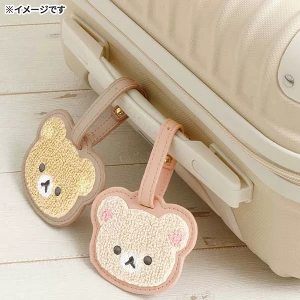 Japanese-Style Rilakkuma Sumikko Gurashi Character Pu Boarding and Checked Luggage Tag Cute Cartoon Plush Embroidered Luggage Tag