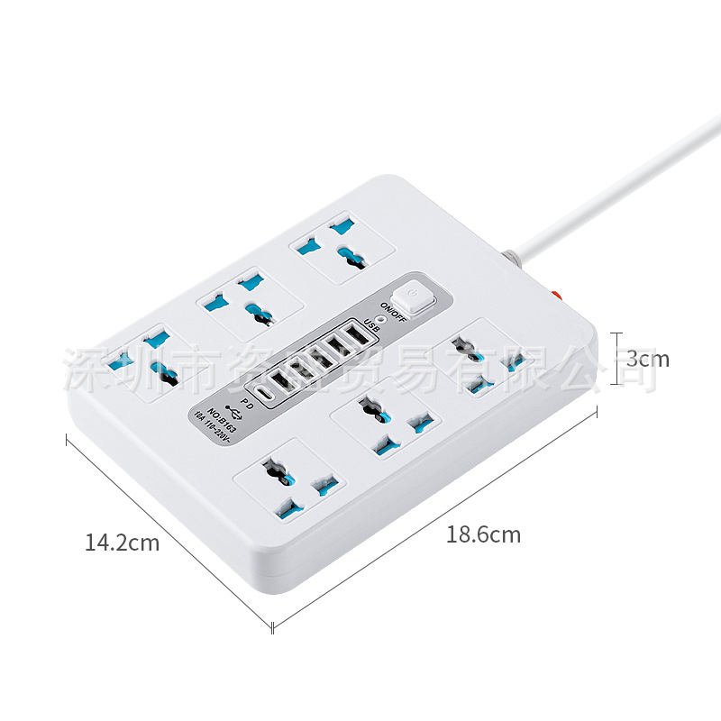外贸插座USB墨西哥智利阿根廷加拿大巴西乌拉圭南美洲接线板排插