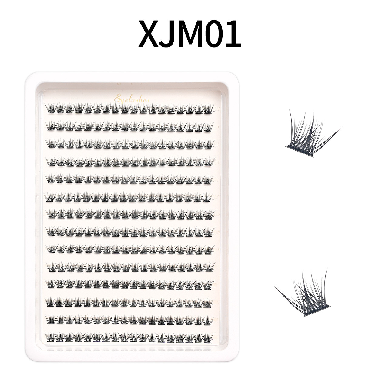 Amazon venta en caliente sobre las pestañas falsas bajo las pestañas combinación de comercio exterior, Europa y América, cabello D-curso DIY ojos pestañas al por mayor