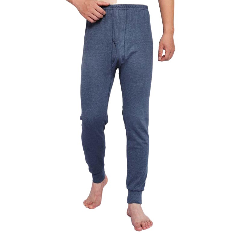 Premium Pure Cotton Men's Autumn Pants, Mid-High Waist, Slim Fit Base Layer Pants for Dad, Plus Size, Single Layer Pants for Middle-Aged and Elderly