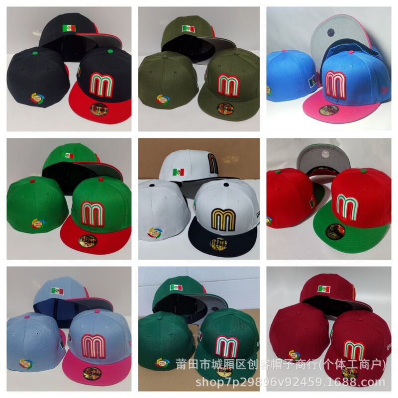 Mexico Closed Size Hat Sun Hat Embroidered Hat Full Seal Baseball Hat Mexico Closed Size Hat Sun Hat Embroidered Hat Full Seal Baseball Hat