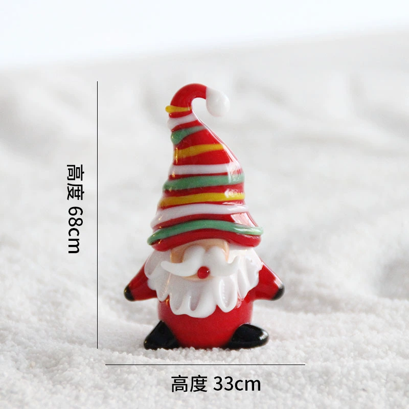 Glass holiday ornament, assorted gift box styles, handmade fragile decorations 4.5–13 cm