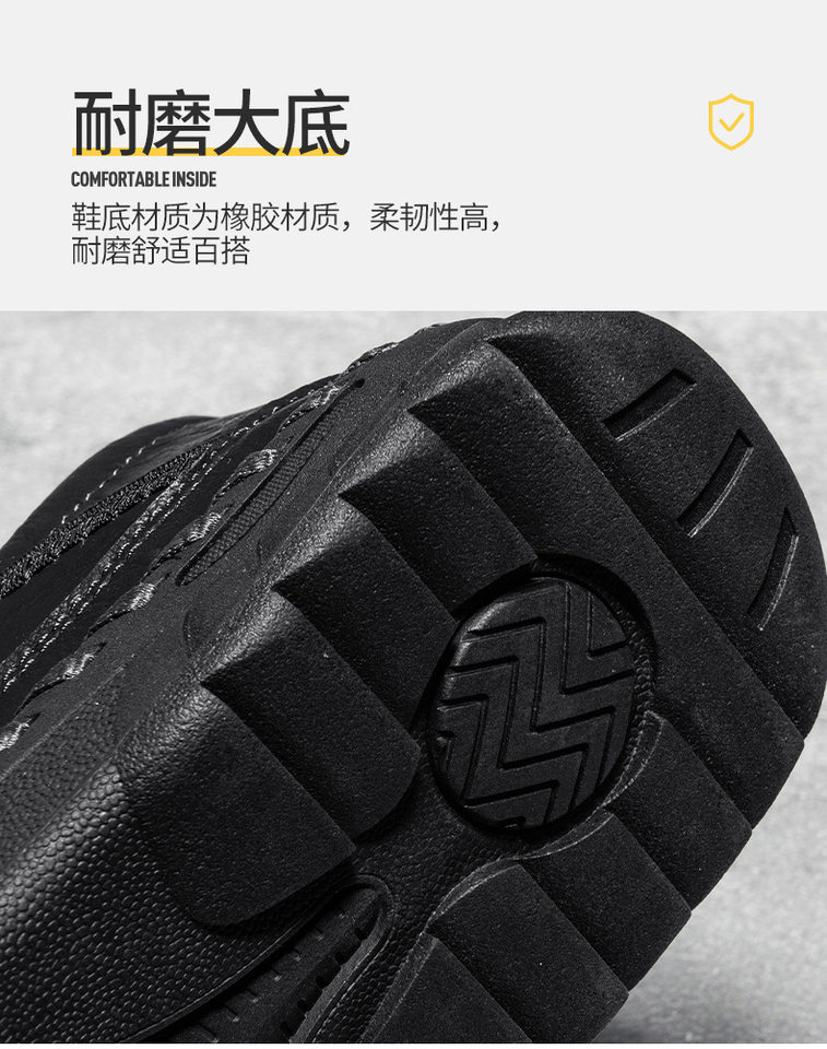 Giày lười nam da PU cỡ lớn khâu tay, đế bằng, mũi tròn, phong cách thời trang — 92015 kaki, 92015 màu vàng nâu, 92015 màu đen chi tiết 8