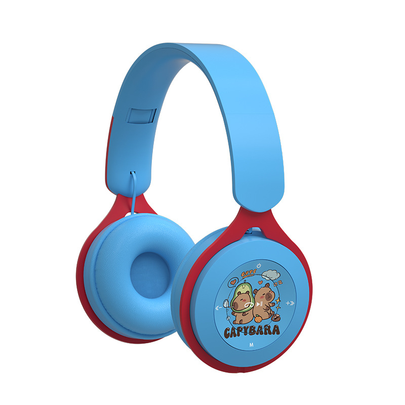 Auriculares Bluetooth inalámbricos Y08 transfronterizos dibujos animados mini portátil plegable soporte FM auriculares para niños