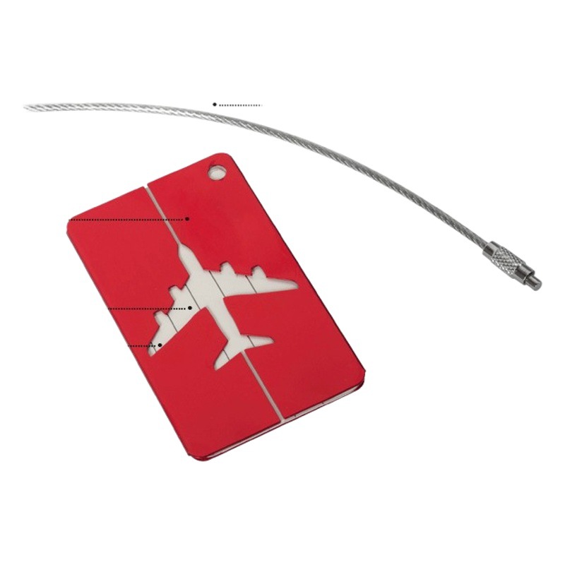 Aluminum alloy luggage tag boarding pass luggage tag luggage check-in elevator dog tag metal tag