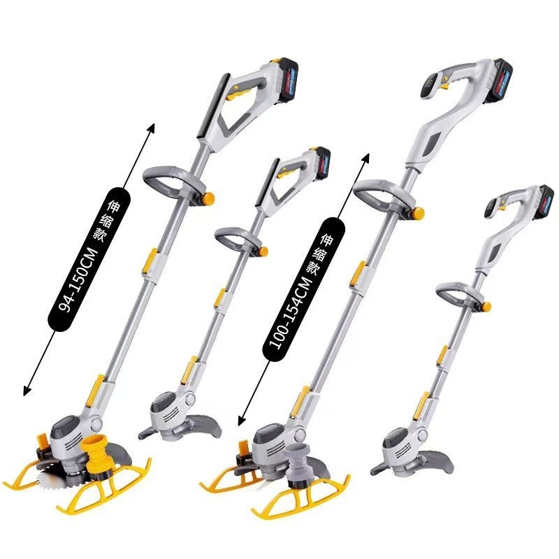 电动割草机小型家用除草机充电式草坪修剪机锂电多功能打草机神器