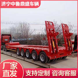 专业钩机板车 多轴钩机板半挂车 3桥钩机板运输车