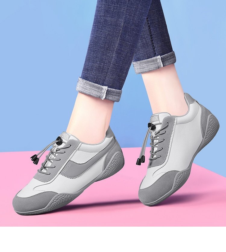 Giày sneaker nữ da thật đục lỗ thoáng khí đế bệt — B5-05=giá trị thông số Kd, (cài 2), Mễ Lam 1061 (kiểu chạm rỗng mùa hè), Nâu gạo 58.380 (kiểu xuân thu), Gạo xám 58.380 (kiểu xuân thu) chi tiết 8