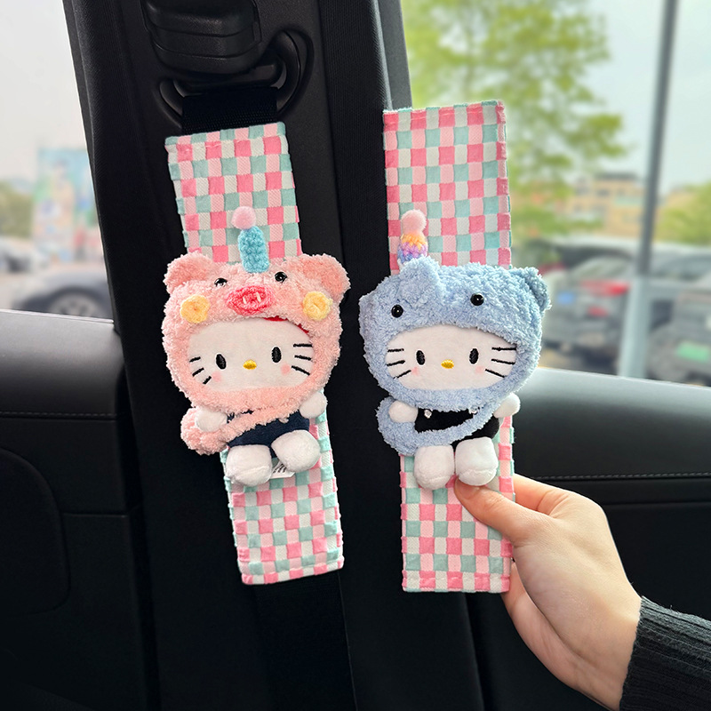 Funda Protectora de Hombro para Cinturón de Seguridad de Peluche para Auto image 6