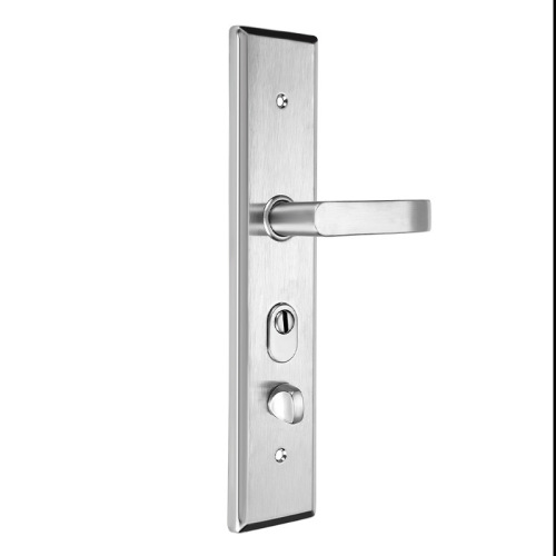 Anti-theft door lock, household universal old-fashioned handle entry door lock, stainless steel handle mechanical door lock set