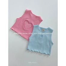 夏新款女童0洋气爱心镂空时尚个性T恤儿童宝宝短款上衣潮0200A024