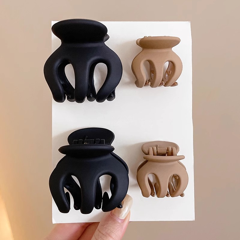 Horquilla de calabaza esmerilada de alta calidad, temperamento femenino, pinza de agarre grande, parte posterior de la cabeza, pinza de tiburón, clip de tiburón, tocado, horquilla