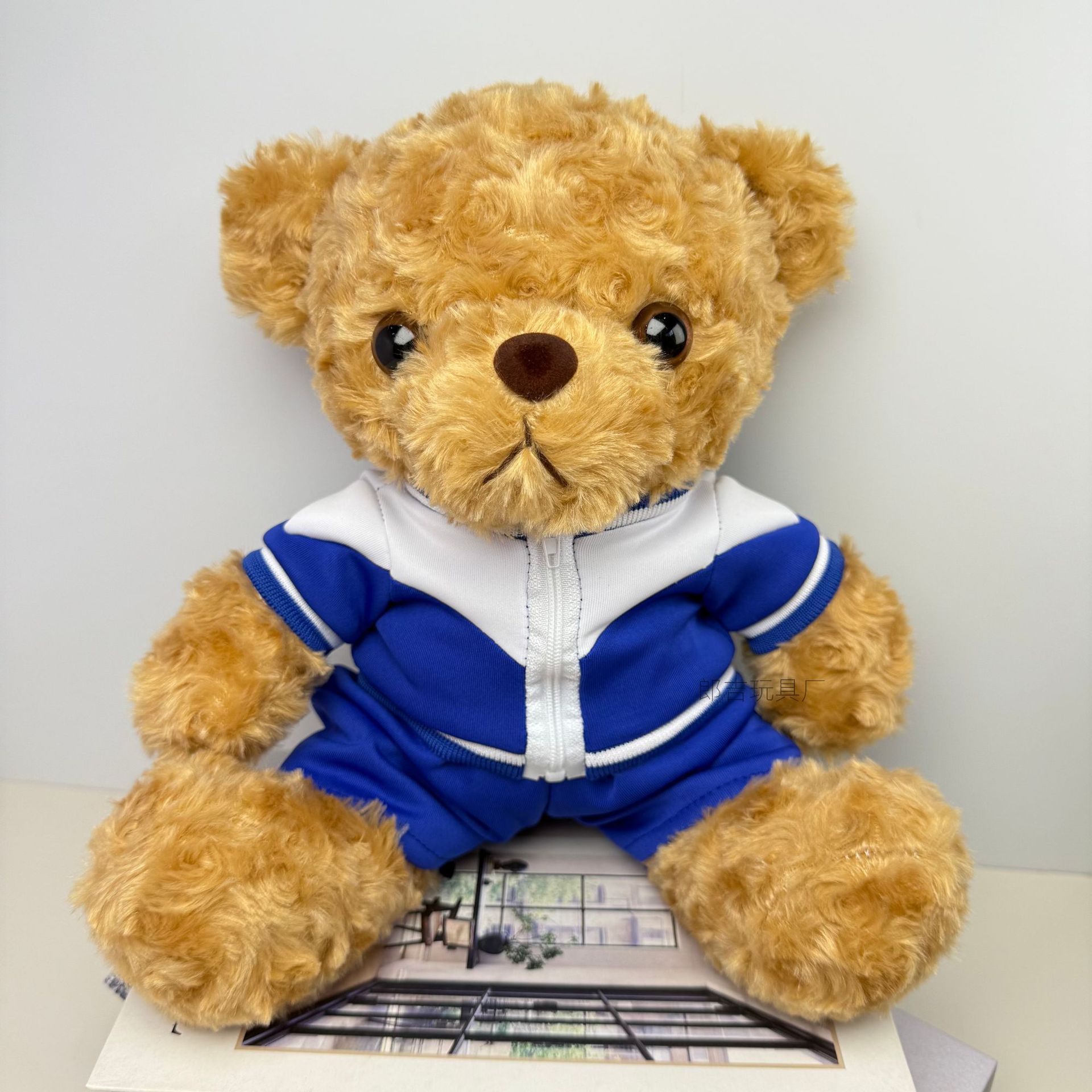 Uniformes escolares de vestir osos de peluche juguetes de peluche logotipo de impresión muñeca escuela temporada de graduación oso regalo