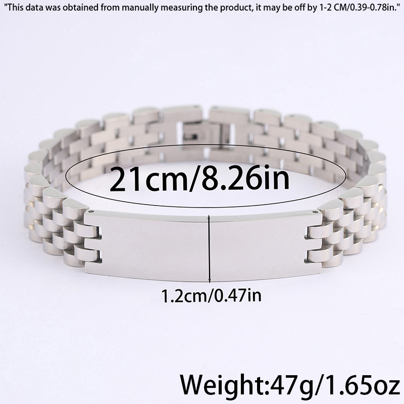 Brazalete de acero inoxidable L2L4 correa de reloj, correa de acero original, pulsera de correa de acero sólido para hombres y mujeres