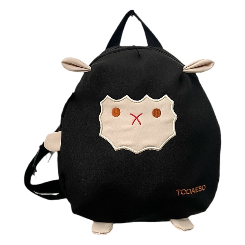 Mochila Escolar Infantil 2025, Linda Mochila de Lona Ligera con Diseño de Oveja para Niños, Mochila de Gran Capacidad para Bebés