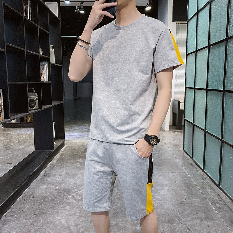 [Fabrica directa en stock] 2025 nuevo traje de hombre joven transpirable de moda con corto guapo