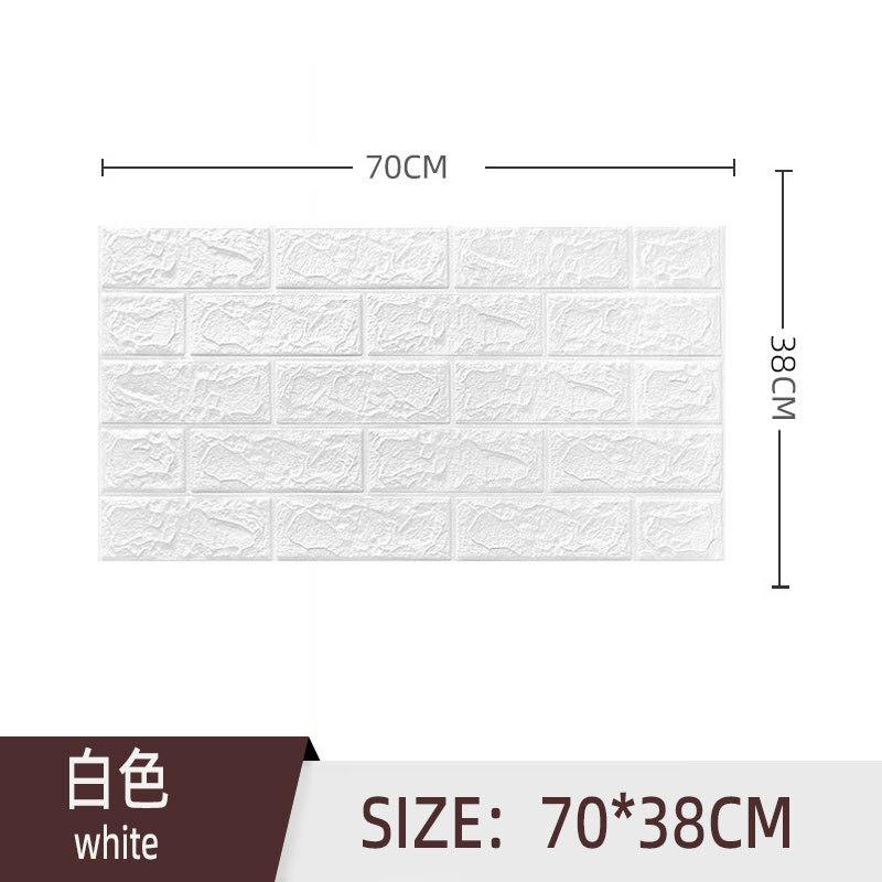 Papel pintado al por mayor de espuma de grano de madera autoadhesivo 3D 3D pegatinas de pared fabricante de pared impermeable a prueba de humedad suave bolsa de espuma wallpaper