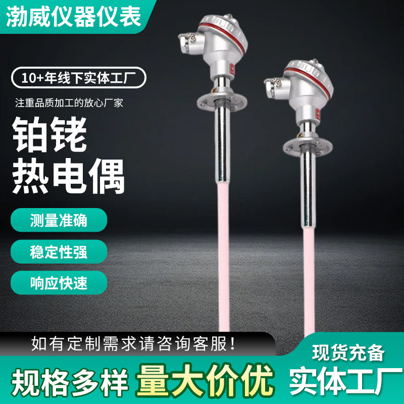 Platinum-Rhodium Thermocouple Temperature Sensor K-Type Armored Stainless Steel Thermocouple Manufacturer Supplies Platinum-Rhodium Thermocouples Platinum-Rhodium Thermocouple Temperature Sensor K-Type Armored Stainless Steel Thermocouple Manufacturer Supplies Platinum-Rhodium Thermocouples