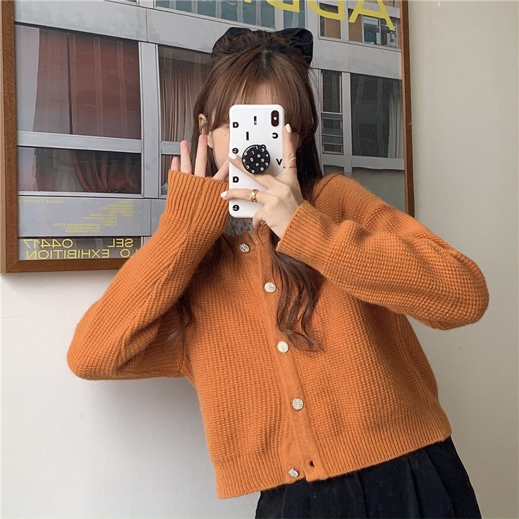 Japanese retro sweater 2022 Autumn new style soft and fluffy knitted sweater, loose short cardigan jacket for women pic 36