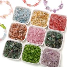 3-8mm不规则天然碎石手工diy手链串珠子散珠项链耳饰品配件