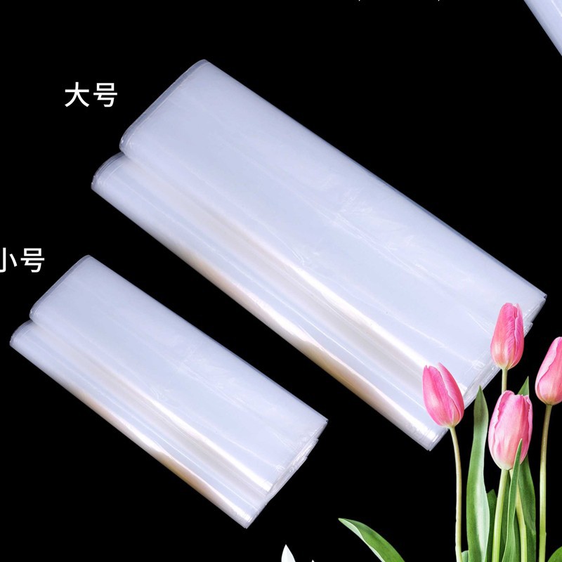 Nueva flor bolsa de retención de agua material impermeable bolsa de plástico Rosa ramo embalaje almacenamiento de agua material floral fresco