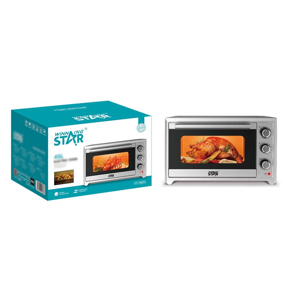 Winningstar comercio exterior exclusivamente para pollo asado horneado 40L pizza barbacoa pequeño horno de vidrio multifuncional para el hogar