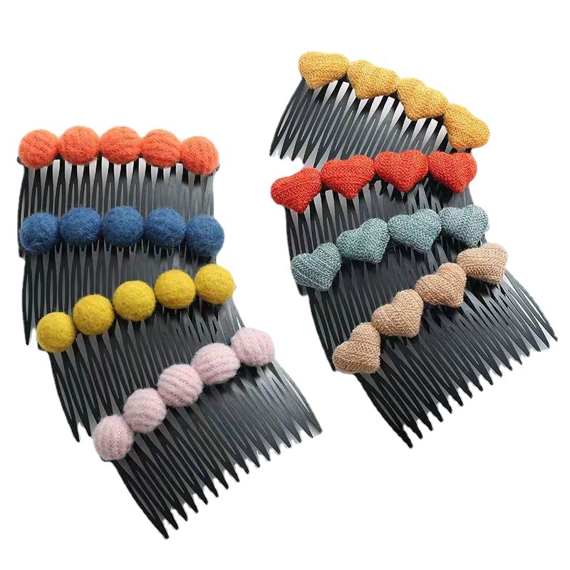 Horquilla de las mujeres Cabeza trasera roto pelo artefacto lindo Bangs pelo peine insertar peine moda pelo roto acabado horquilla updo pelo tocado