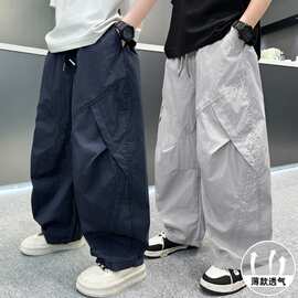 男童休闲工装裤夏季薄款防蚊裤2026新款儿童夏装大童男孩夏款裤子