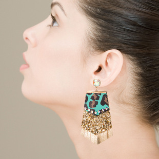 Fashion Creative New Multi-layer Pu Leather Cactus Shape Bohemian Trend Earrings display picture 19