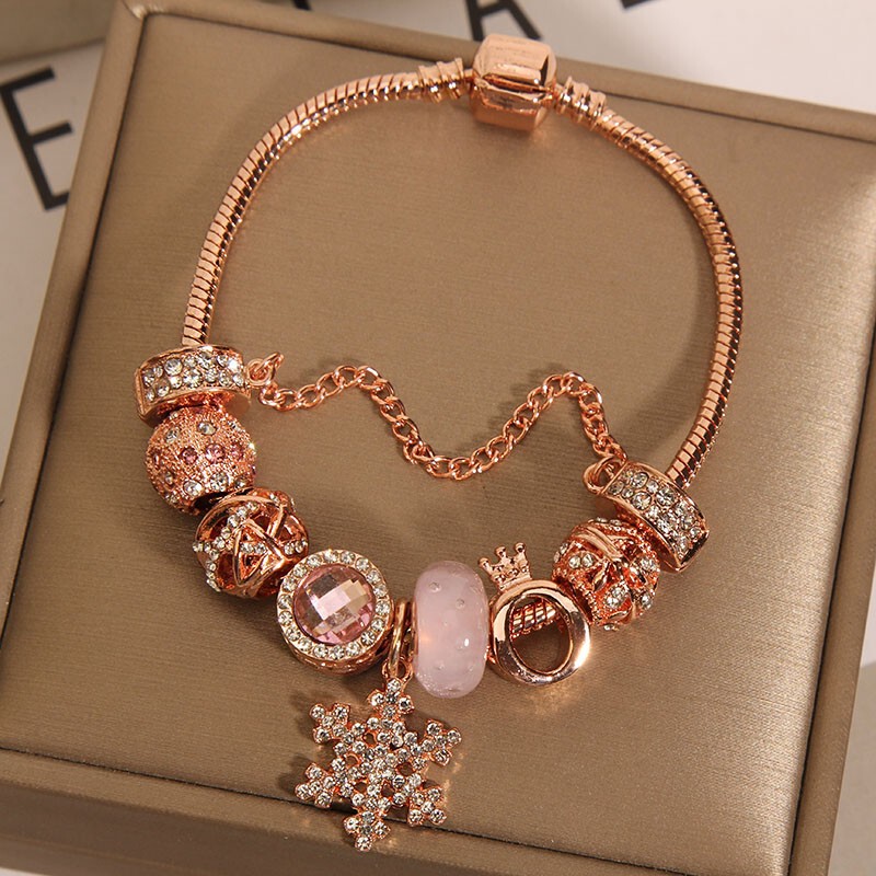 Panjia style bracelet women's Korean-style fashion rose gold bracelet student girlfriends bracelet all-match bracelet fashion