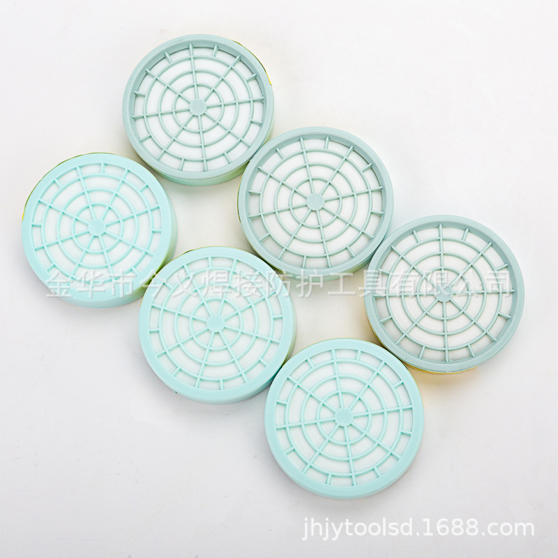 厂家供应防尘粉饼防尘滤芯防尘面罩配件防护滤芯防尘粉饼防尘滤盒