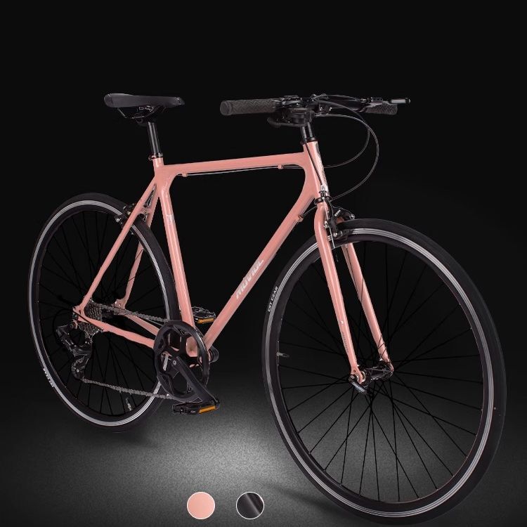 Retro Commuter Road Adult Youth Road Bike Flat Handlebar Curved Handlebar Variable Speed Bicycle Hand Change Integrated Bicycle