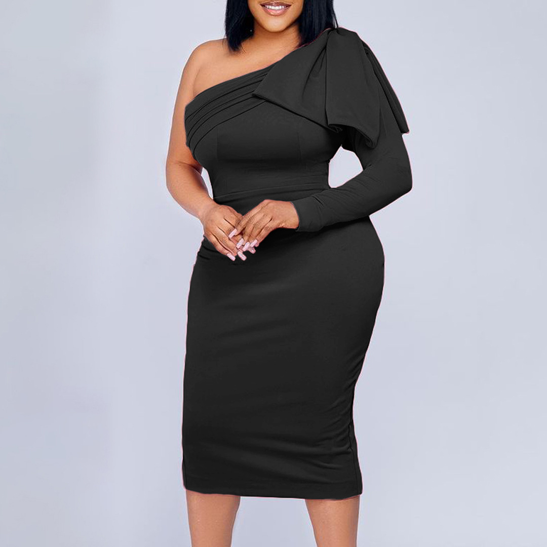 Women's Solid Color Bodycon Dress
