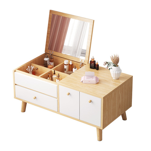 Yijiada Nordic dressing table bedroom simple small apartment minimalist dressing table bay window dressing table desk integrated
