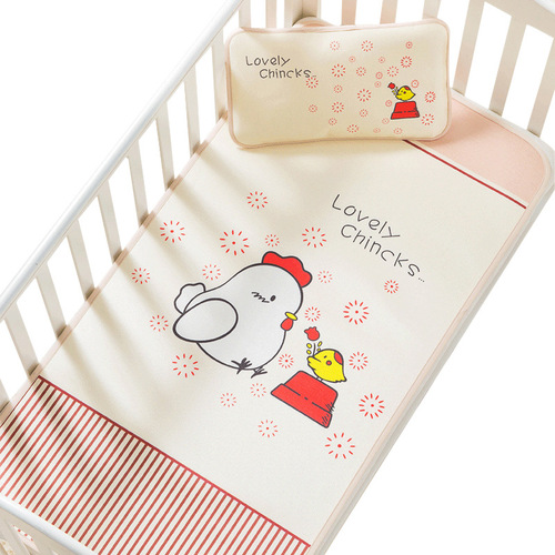 Summer Baby Ice Silk Cooling Mat Newborn Baby Breathable Sweat Absorbent Baby Bed Mat Wholesale