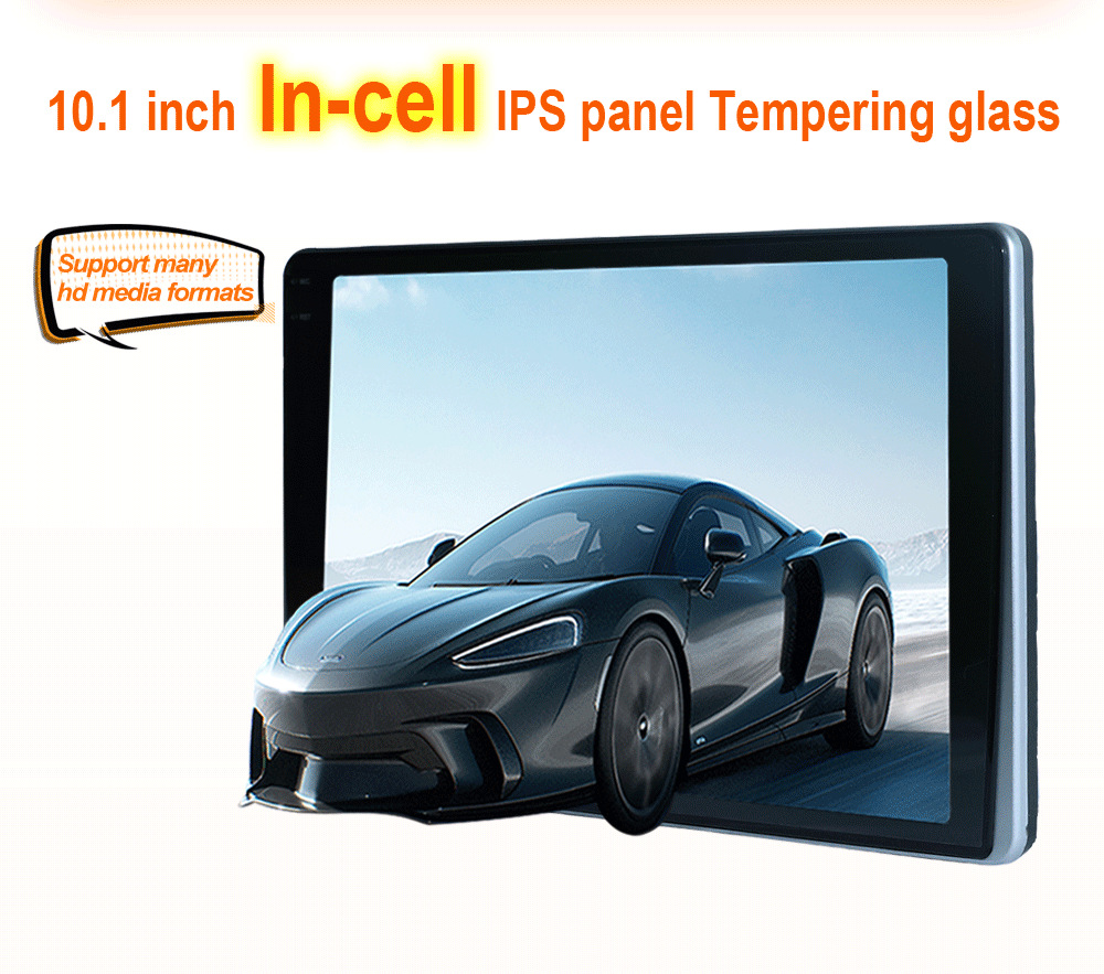 Android universal plug-in headrest display 10.1-inch HD IPSMP5 car rear entertainment system player