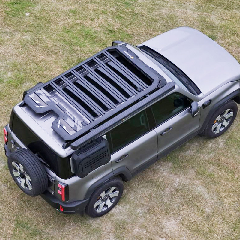 Beijing BJ40 roof rack side ladder schoolbag side account explorer car modified aluminum alloy roof platform
