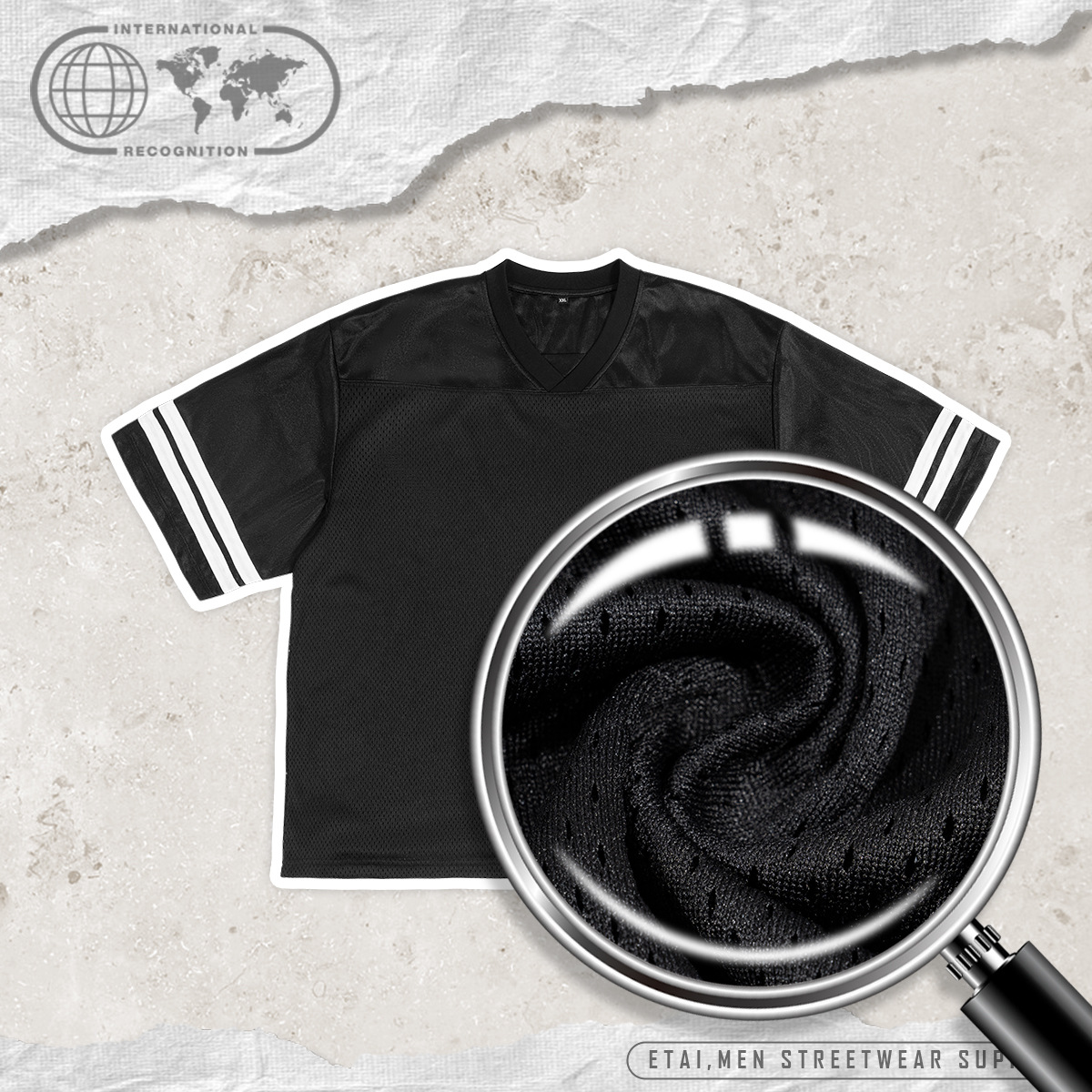 ETAI Hombre| Camiseta de malla de impresión transpirable de alta calidad de manga corta deportiva y casual de moda