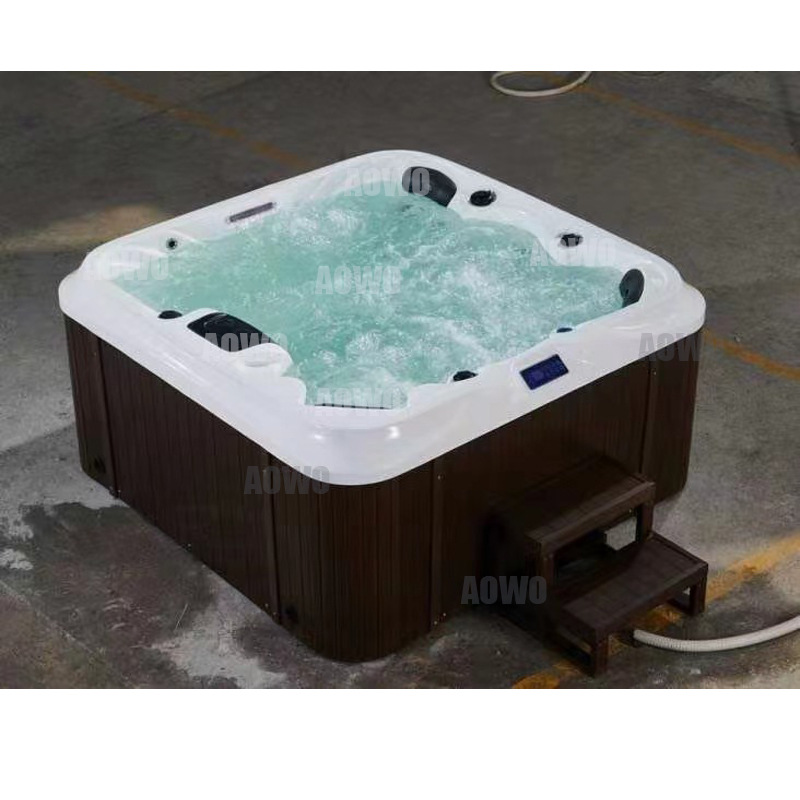 Al Aire Libre bañera de aguas termales 4-Persona masaje acrílico bañera temperatura constante calefacción SPA al aire libre piscina grande buthtub