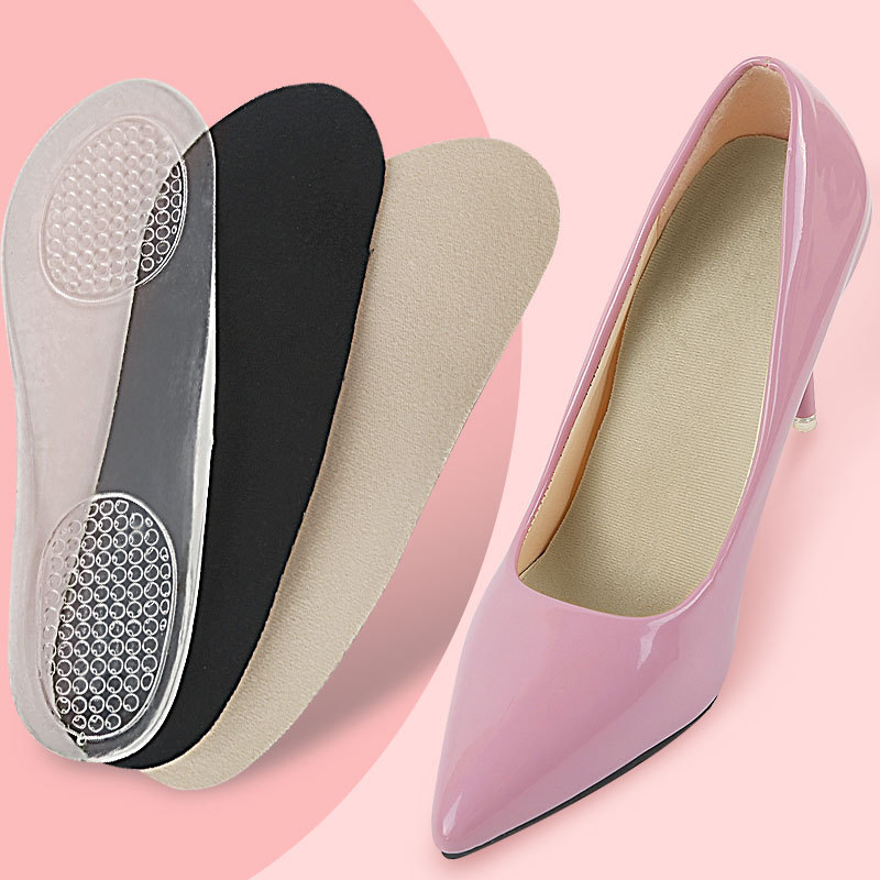 GEL自粘性运动七分垫隐形防滑按摩垫减震缓压鞋垫直销透气减压