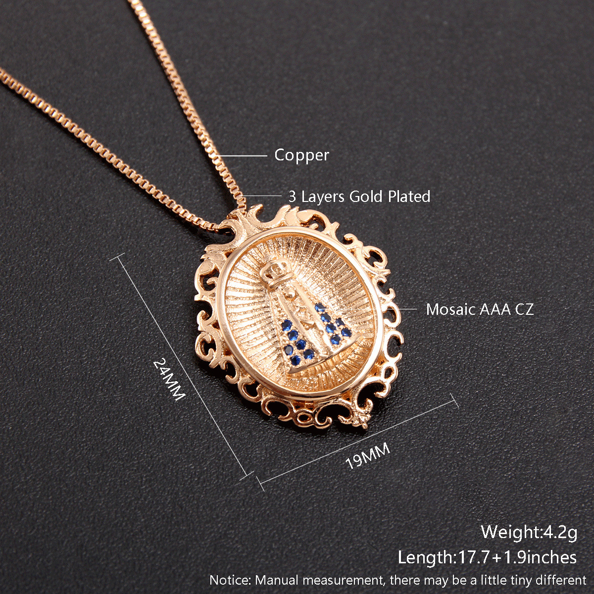 Religious Pendant Necklace Image 7