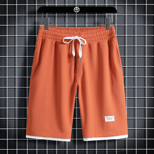 Men's Summer Large Size Sports American Basketball Shorts Ins Trend Brand Loose Casual Five-Pocket Shorts