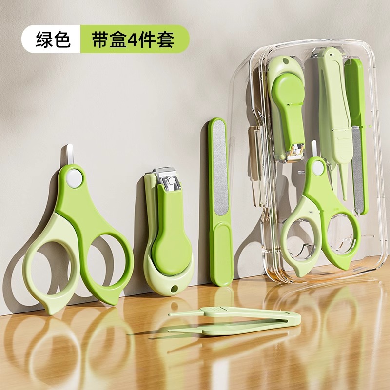 Baby nail clipper set for newborns, with a grinder that is safe and prevents pinching, suitable for young children