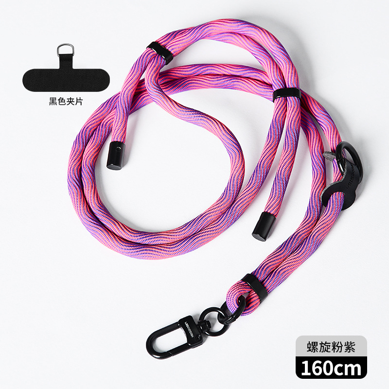 Cordón de teléfono móvil al por mayor crossbody ajustable avanzado Halter muñeca tejida Sling back clip caja del teléfono móvil correa de cordón