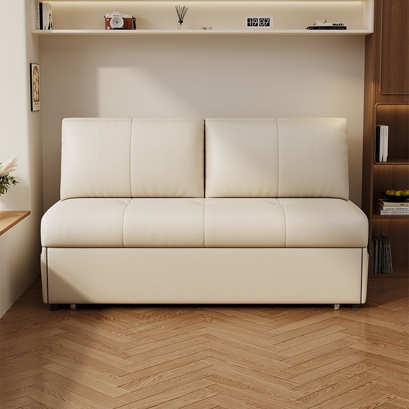 Leather Sofa Bed Multifunctional Velvet Folding Sofa Bed All-In-One Dual-Purpose Retractable Sofa Living Room Small Apartment