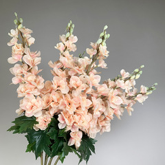 仿真3D打印手感飛燕草保濕假花仿真花婚慶家居客廳酒店裝飾批發